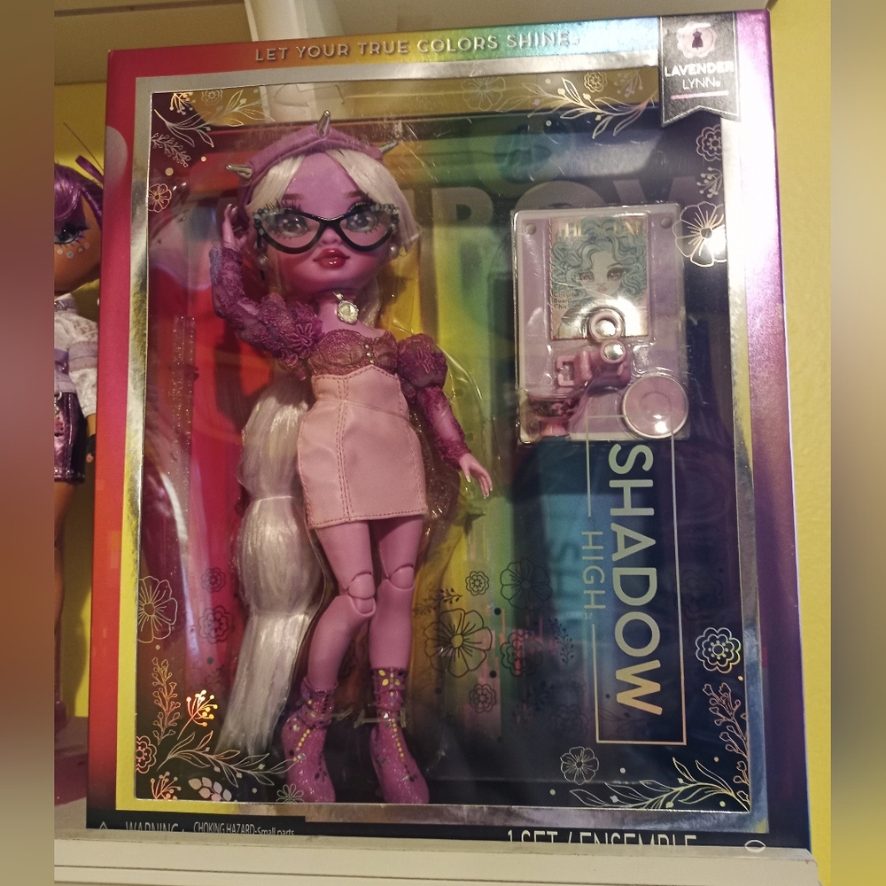 Rainbow High Shadow High Lavender Lynn Doll, New In Box